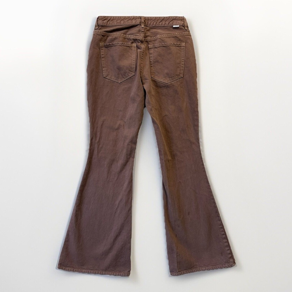 Pacsun Jeans Womens Sz 29 Mocha Brown Eco Low Rise 70's Flare - Picture 2 of 10